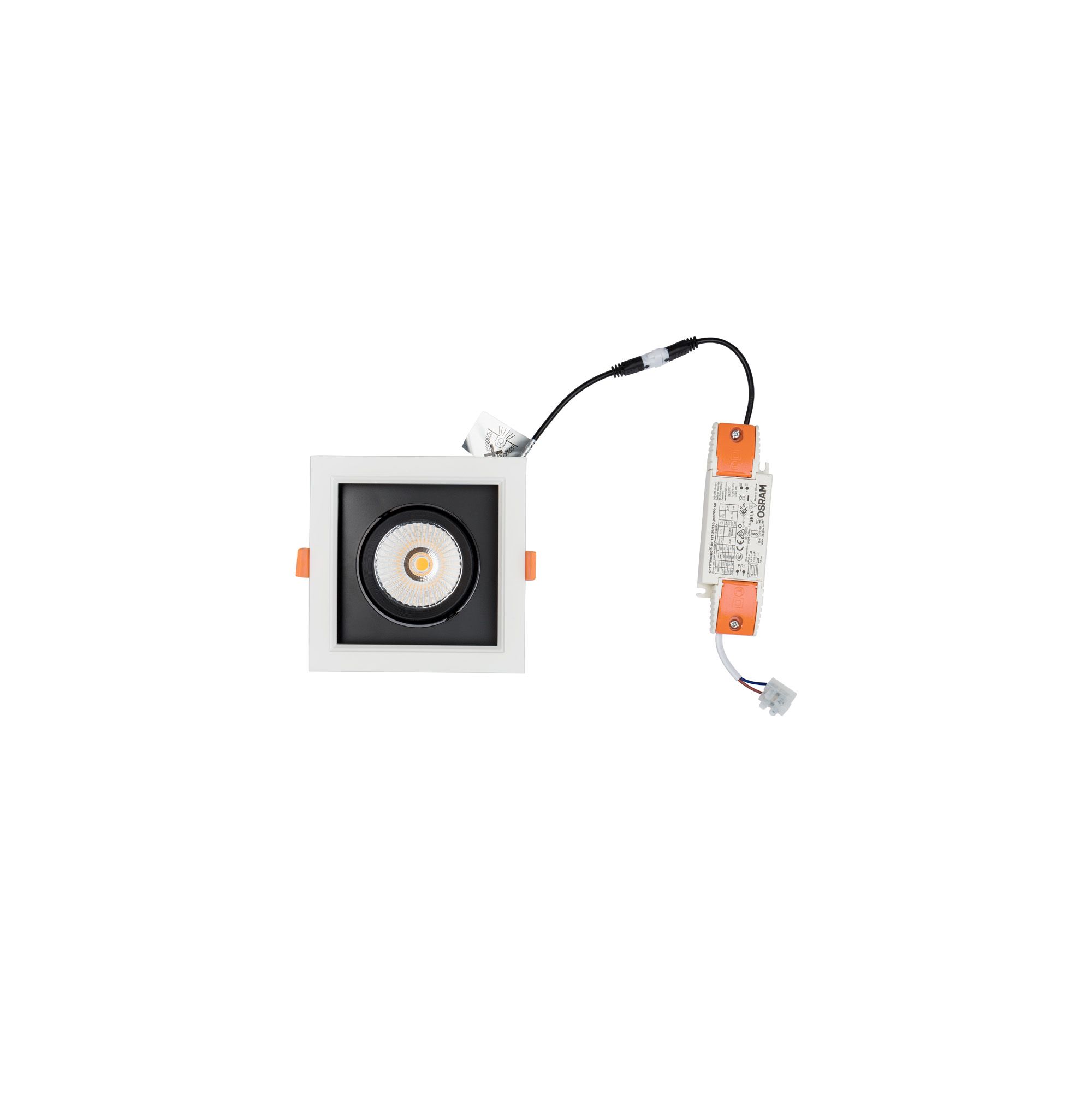 CL DIA LED 18W, 4000K WHITE/BLACK 8721