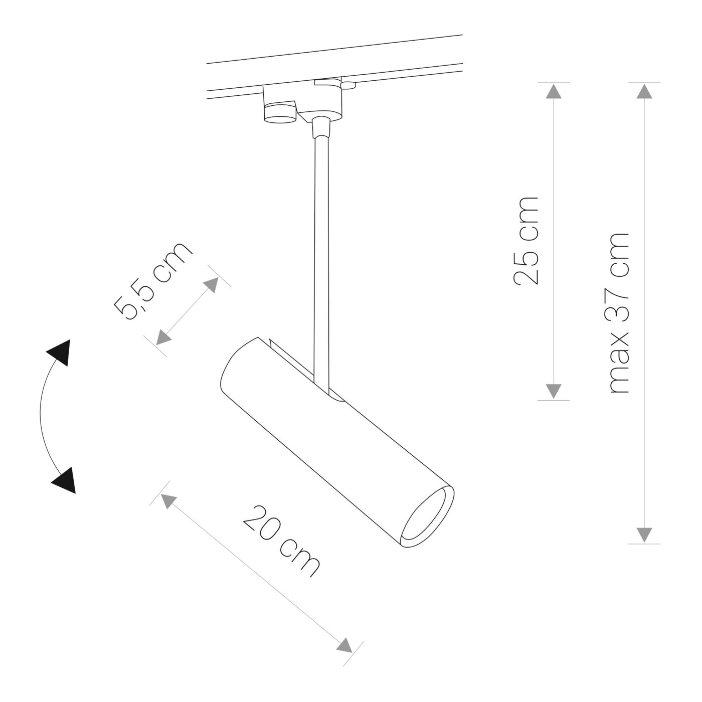 PROFILE EYE SUPER WHITE 9245, h=37 cm 1F