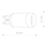 BULB G9 LED LENS 3W 4000K 8447, h=5.25cm