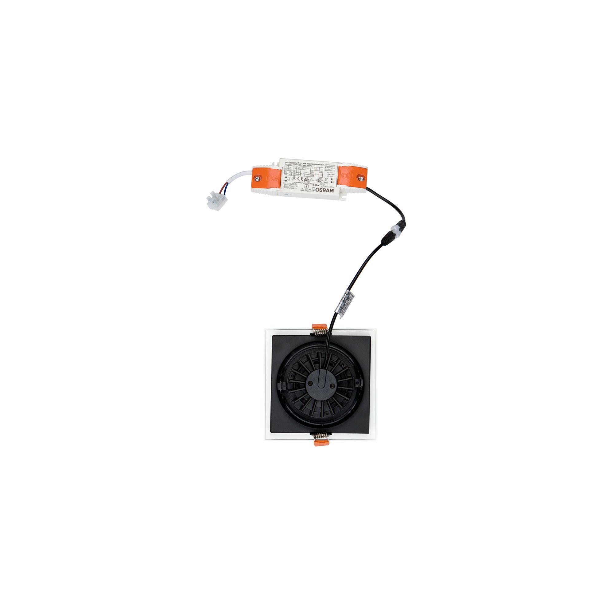 CL DIA LED 18W, 4000K WHITE/BLACK 8721