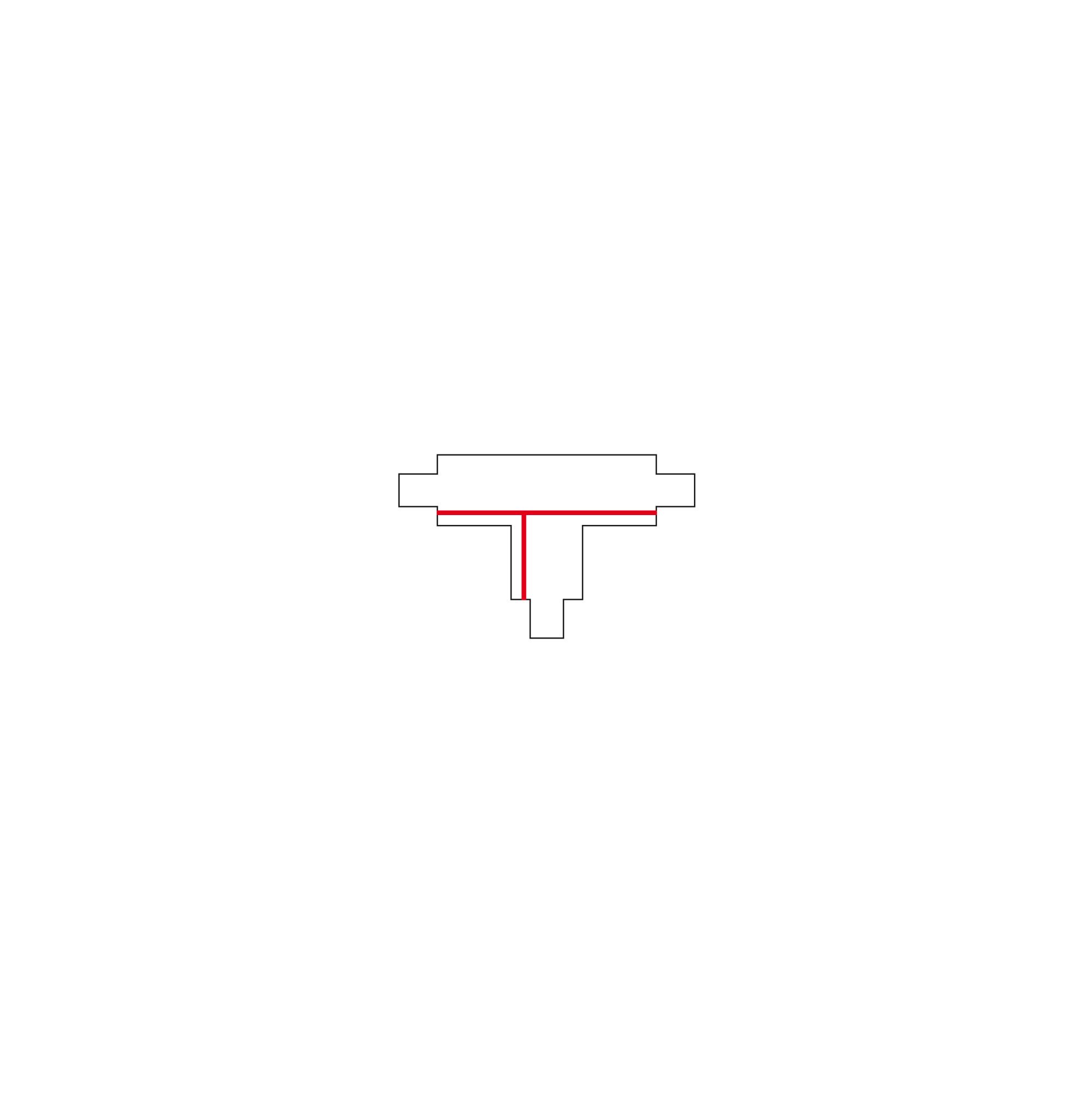CTLS RECESSED POWER T CONNECTOR RIGHT 1 (T-R1) BLACK 8246 3F