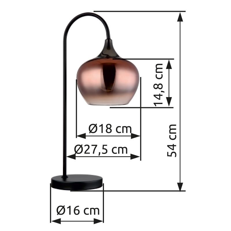GLOBO MAXY 15548TG stolová lampa