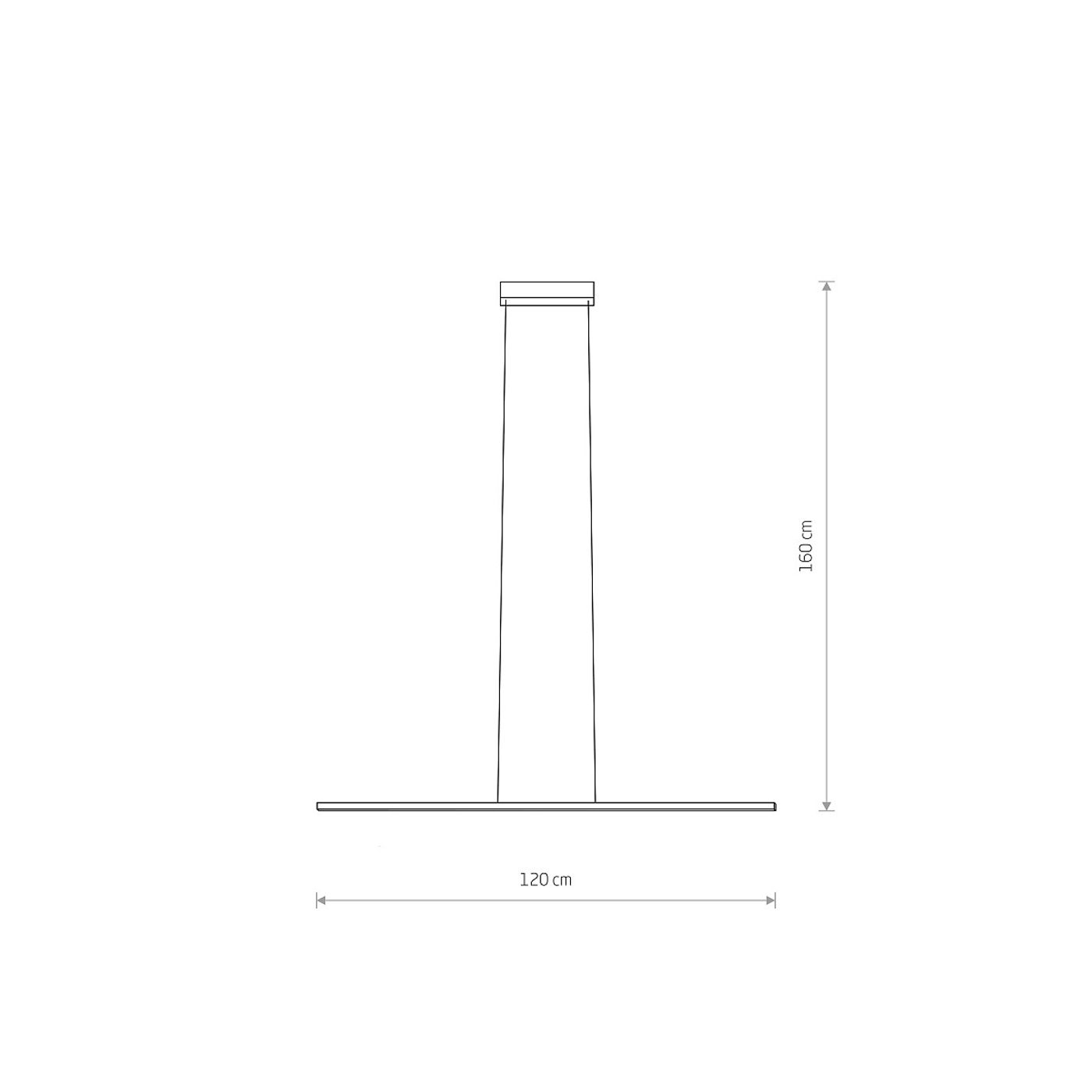 BAR LED S 10363, h=160 cm, 3000K, 700lm, 50 000h