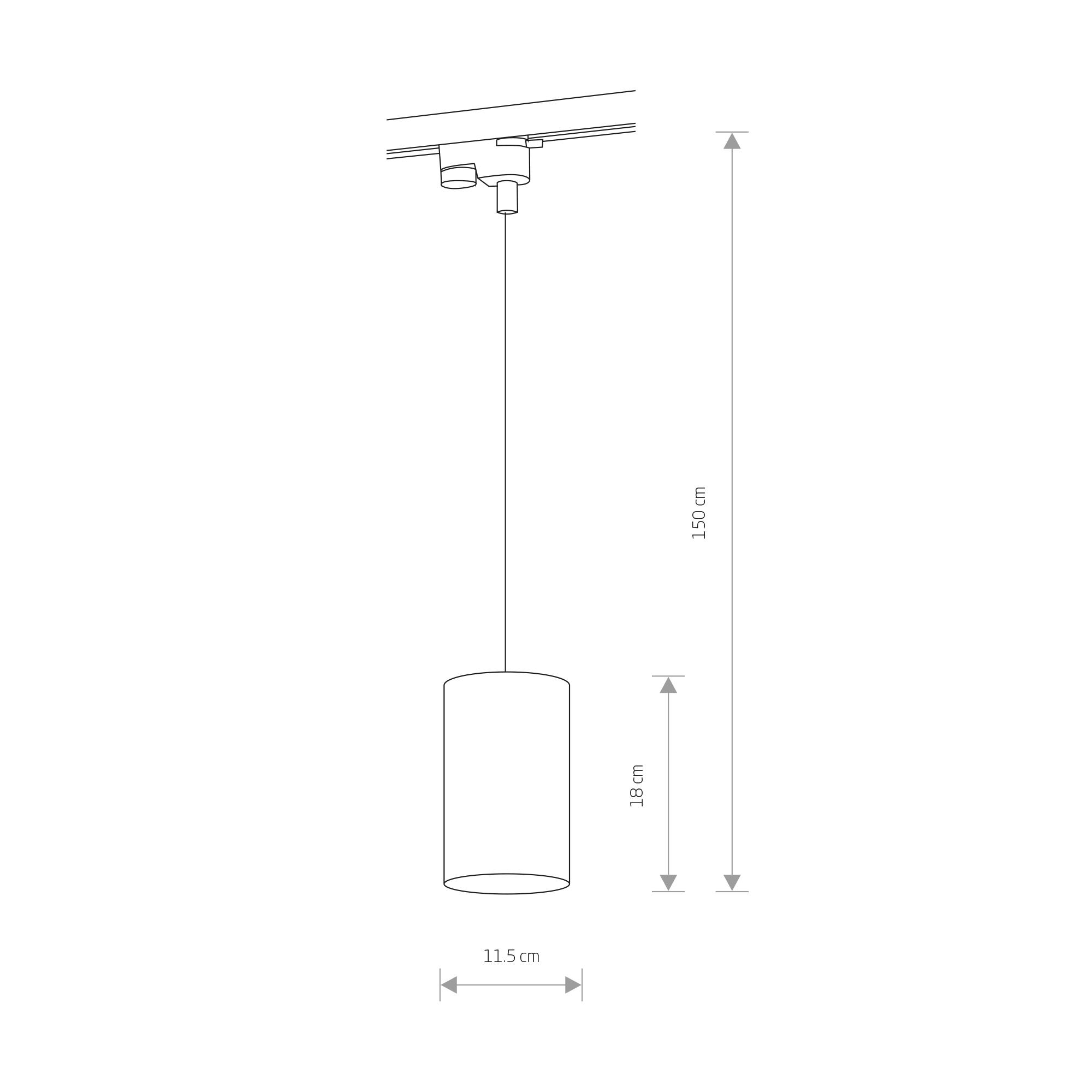 PROFILE BIT BLACK 8823, h=150 cm-1