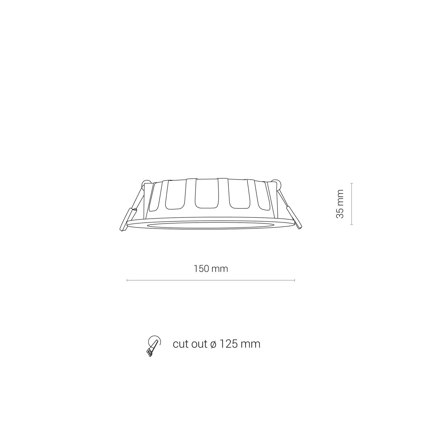 CL KOS LED 10W, 3000K WHITE 8780