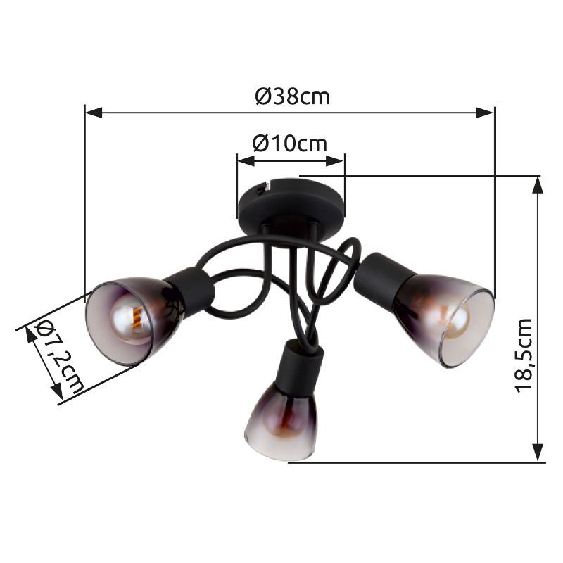 GLOBO SATELLA 54312-3D stropné svietidlo