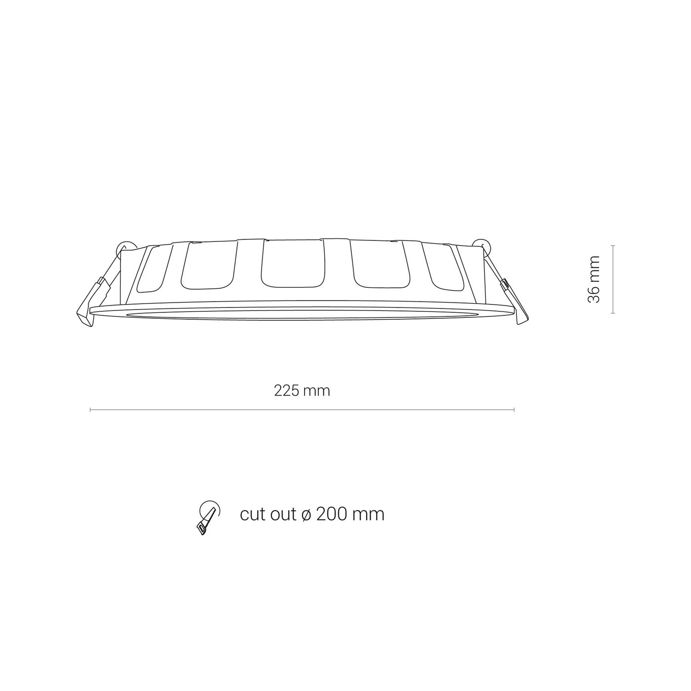 CL KOS LED 24W, 3000K WHITE 8775