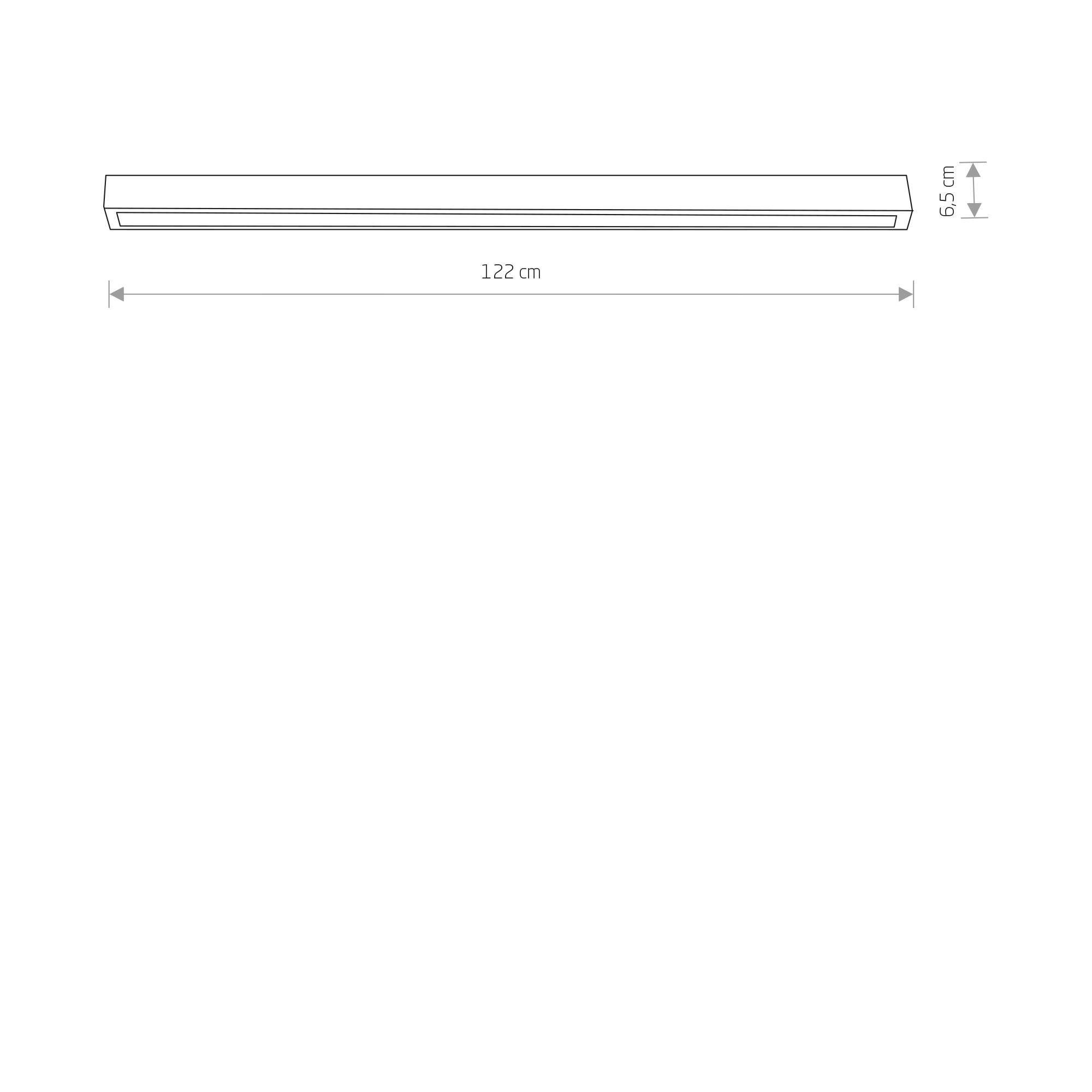 STRAIGHT LED GRAPHITE CEILING 120 7551 (pôvodné ID 9628)-1