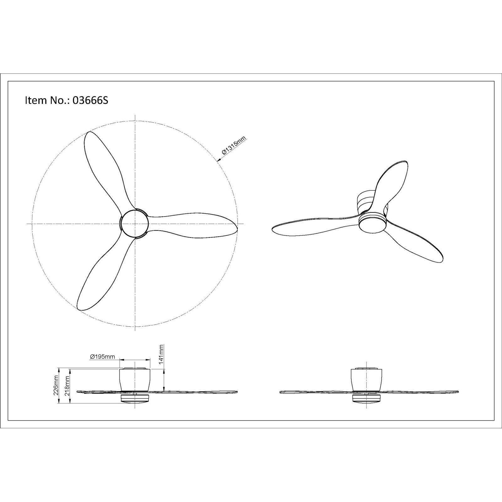 GLOBO ARMANDO 03666S ventilátor
