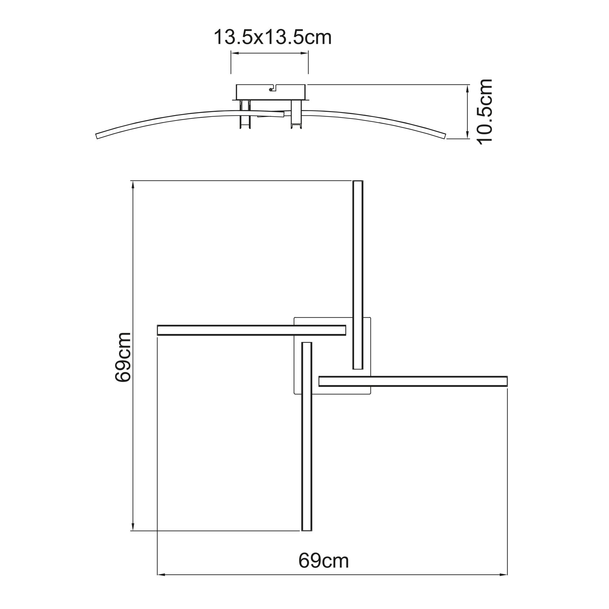 GLOBO TANSY I 67129-24 stropné svietidlo