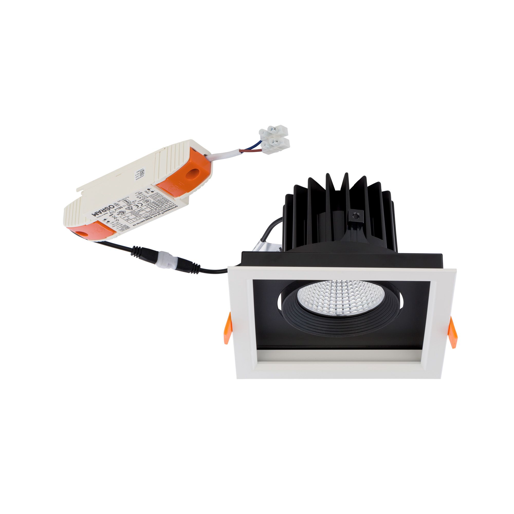CL DIA LED 30W, 3000K WHITE/BLACK 8720