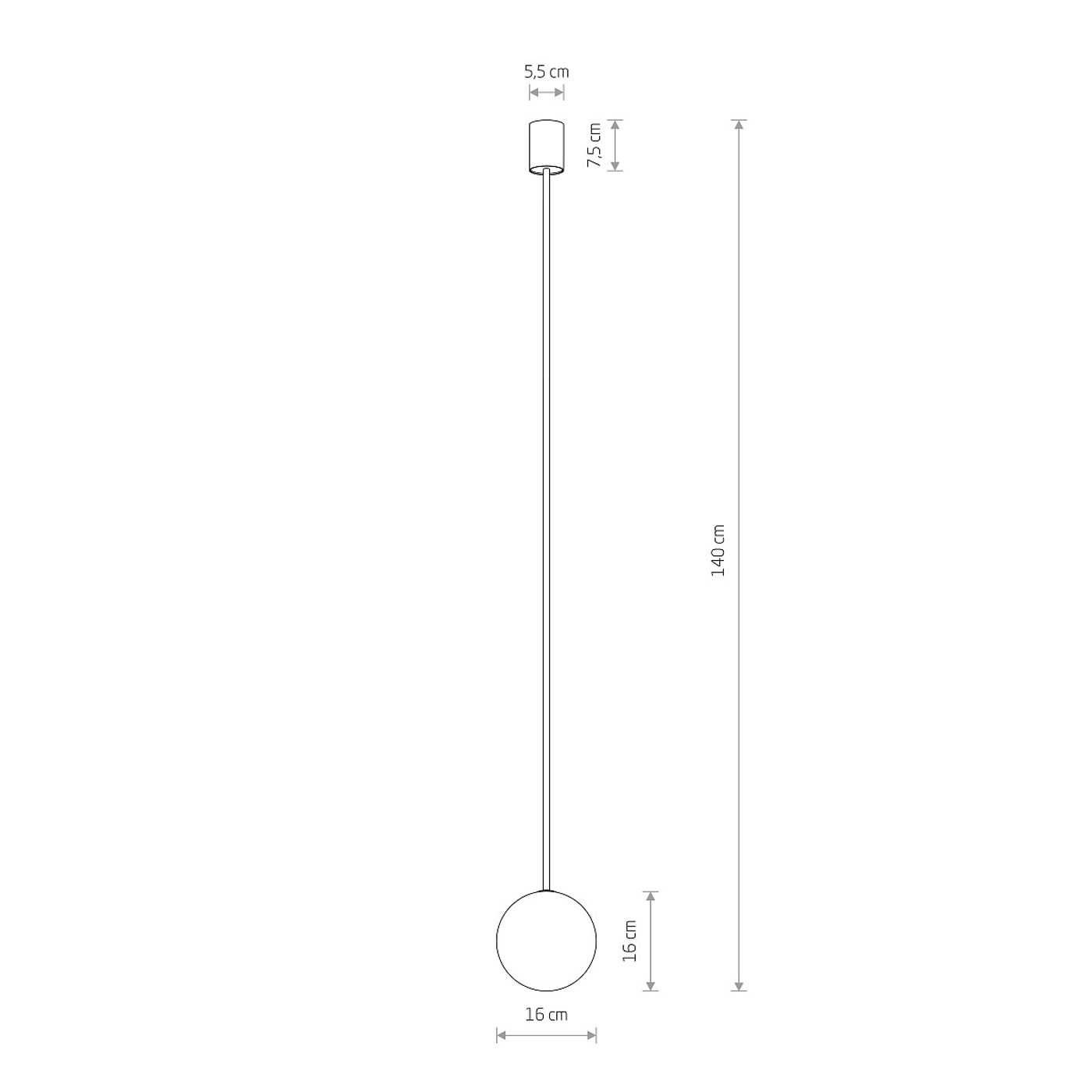KIER L GOLD 10308, h=140 cm