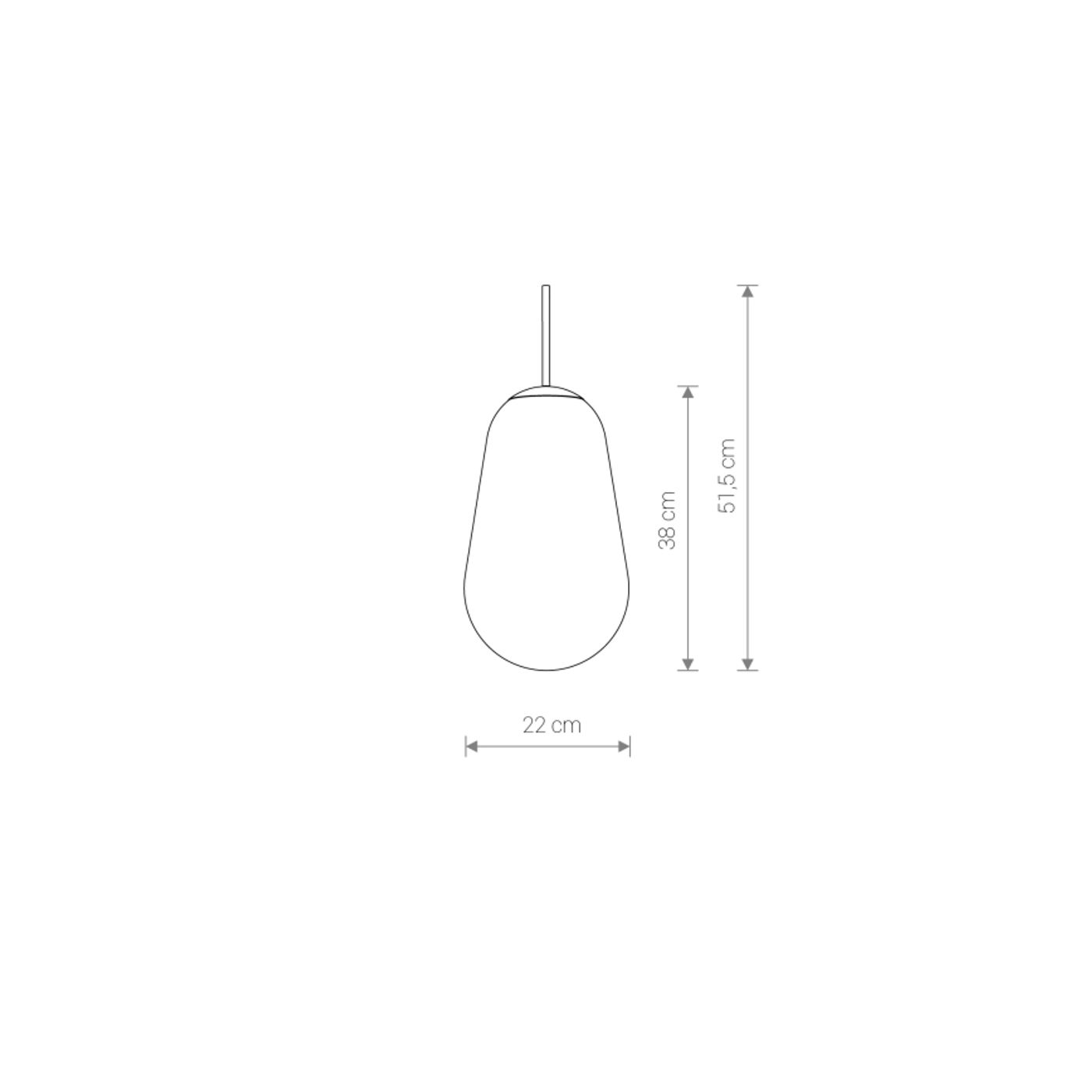 CAMELEON PEAR M TR/G 8533, h=51,5 cm