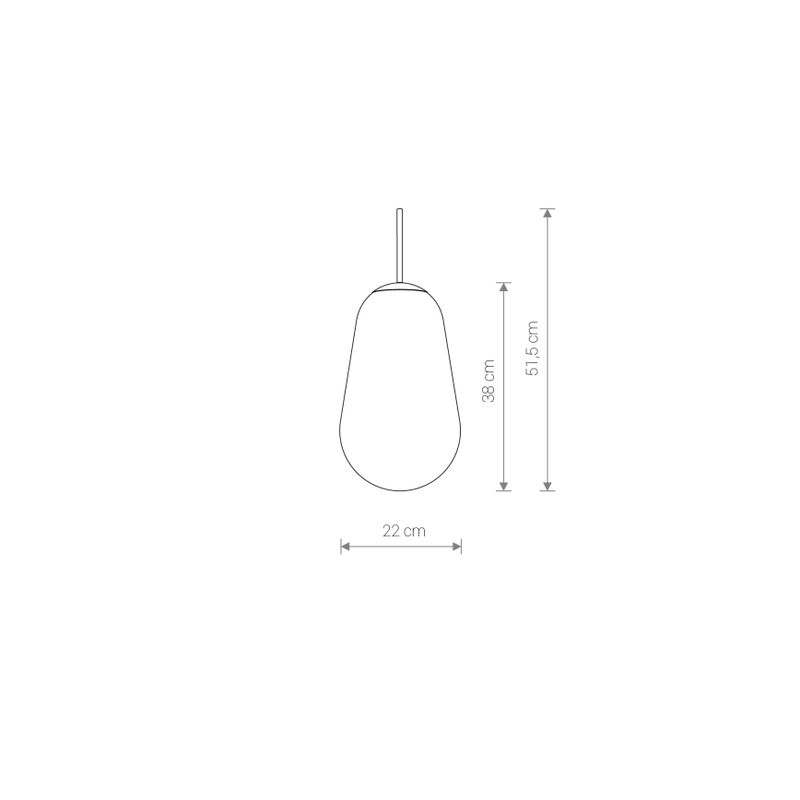 CAMELEON PEAR M TR/G 8533, h=51,5 cm