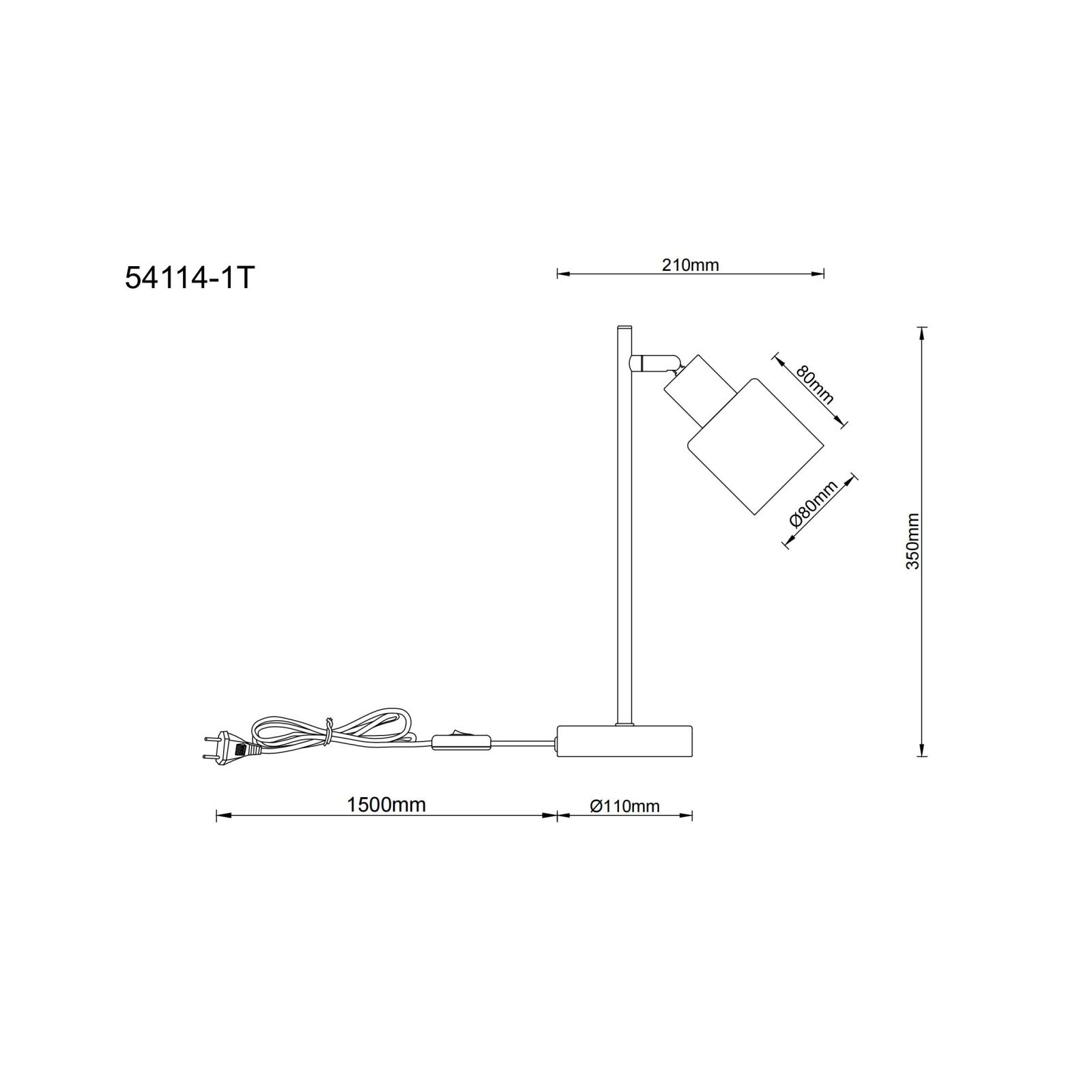 GLOBO TRENT 54114-1T stolová lampa