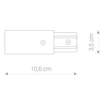 PROFILE POWER END CAP BLACK 9463 1F-1