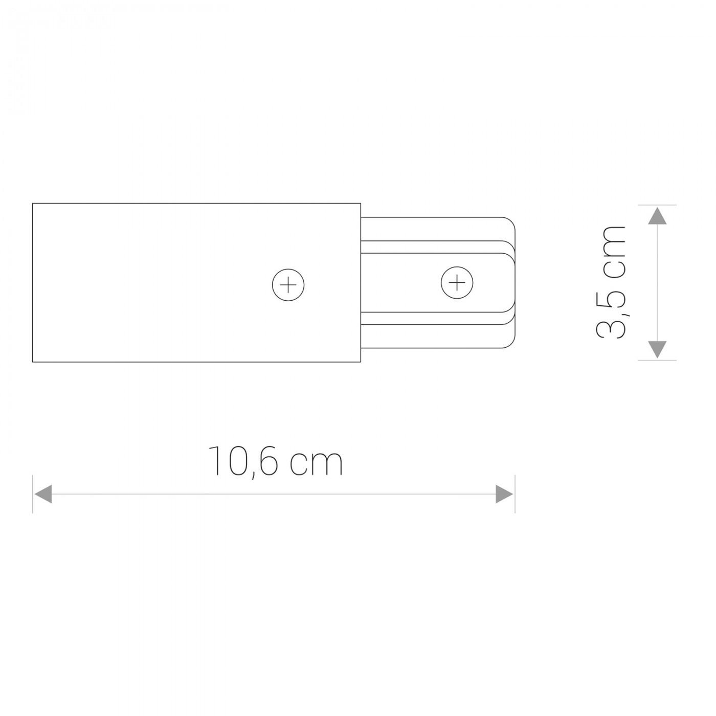 PROFILE POWER END CAP BLACK 9463 1F-1