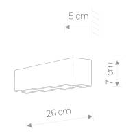 STRAIGHT WALL WHITE 6345