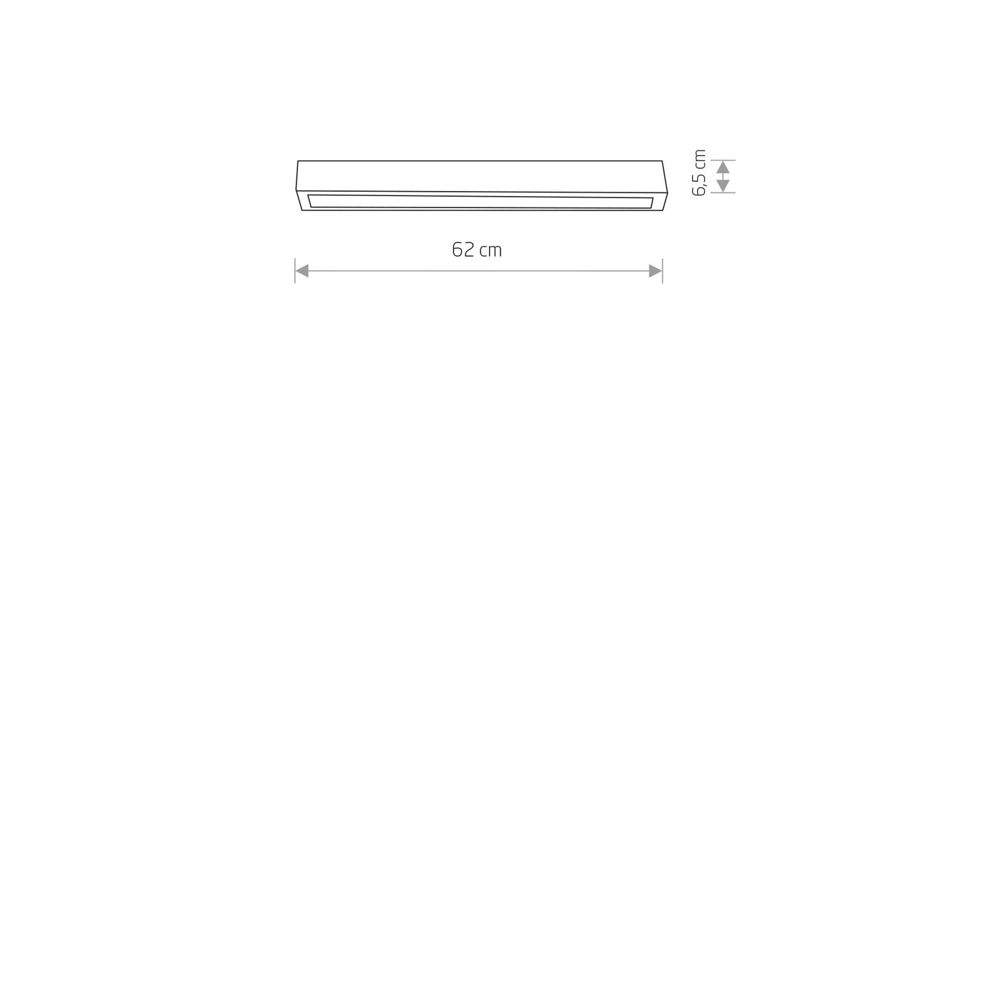 STRAIGHT LED GRAPHITE CEILING 60 7552 (pôvodné ID 9626)