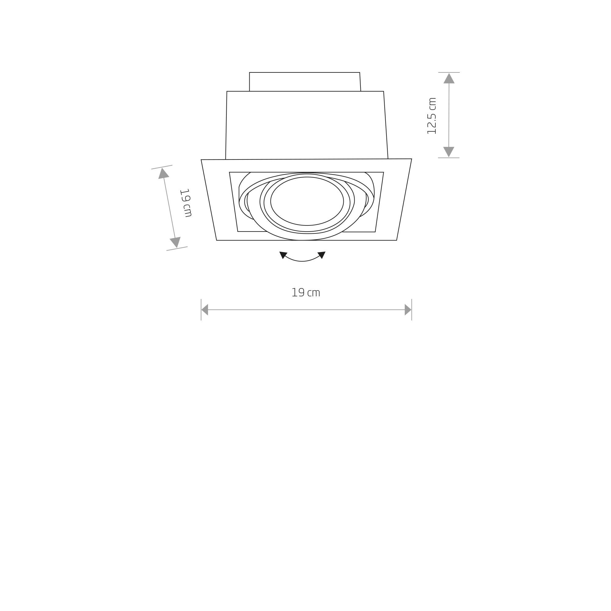 DOWNLIGHT BLACK I 9571-1