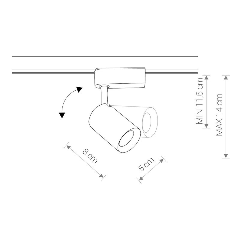 IRIS LED WHITE 8997, 4000K, 530lm, 30°, 30 000h 1F