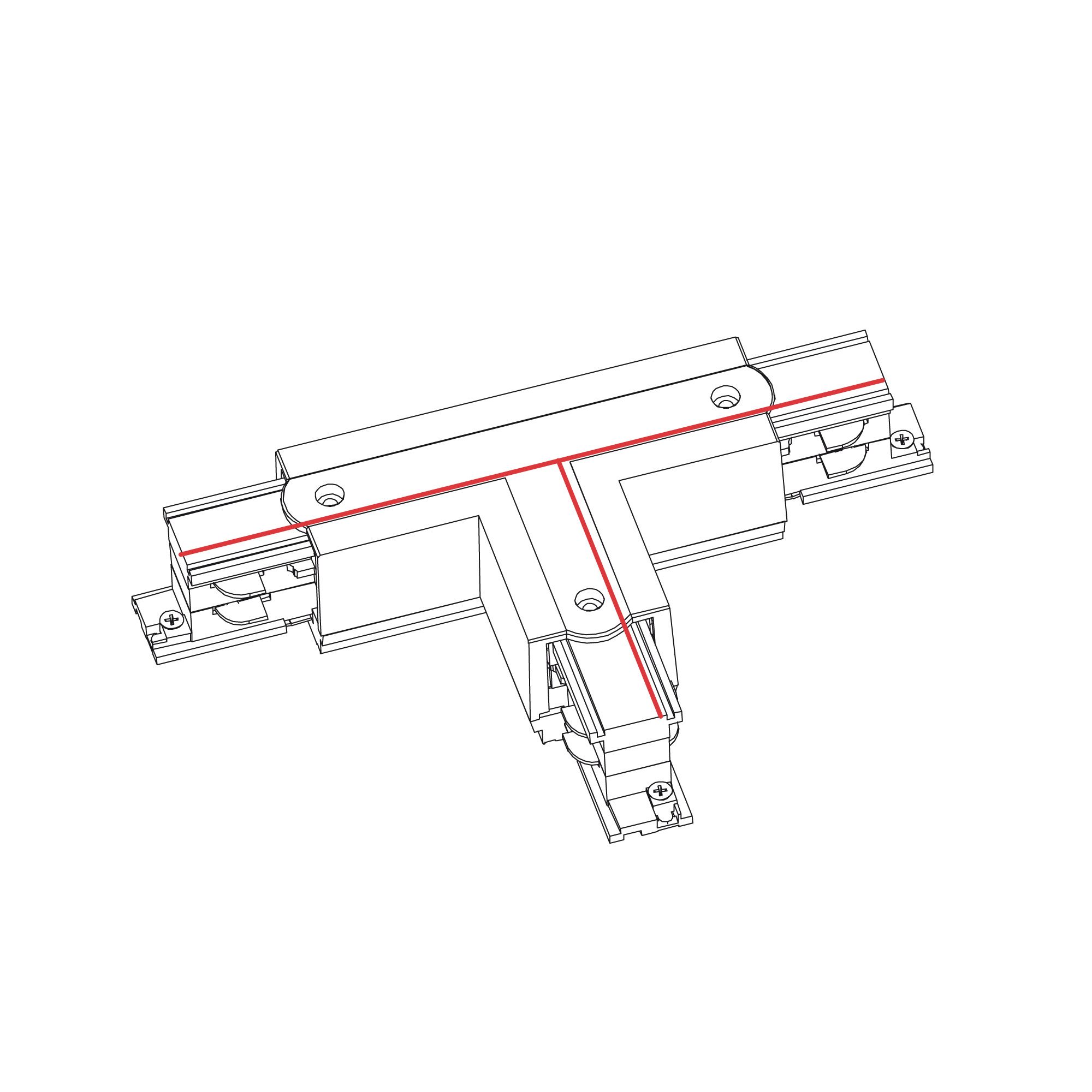 CTLS POWER T CONNECTOR LEFT 2 BLACK (T-L2) 8237 3F