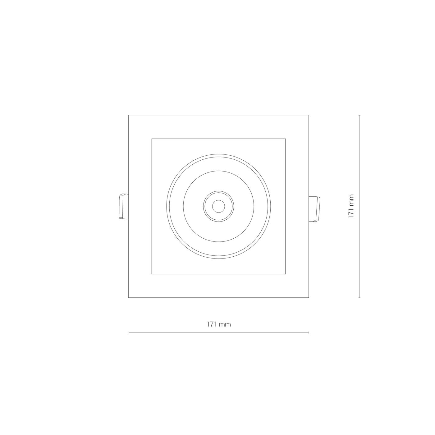 CL DIA LED 30W, 3000K WHITE/BLACK 8720