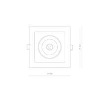 CL DIA LED 30W, 3000K WHITE/BLACK 8720