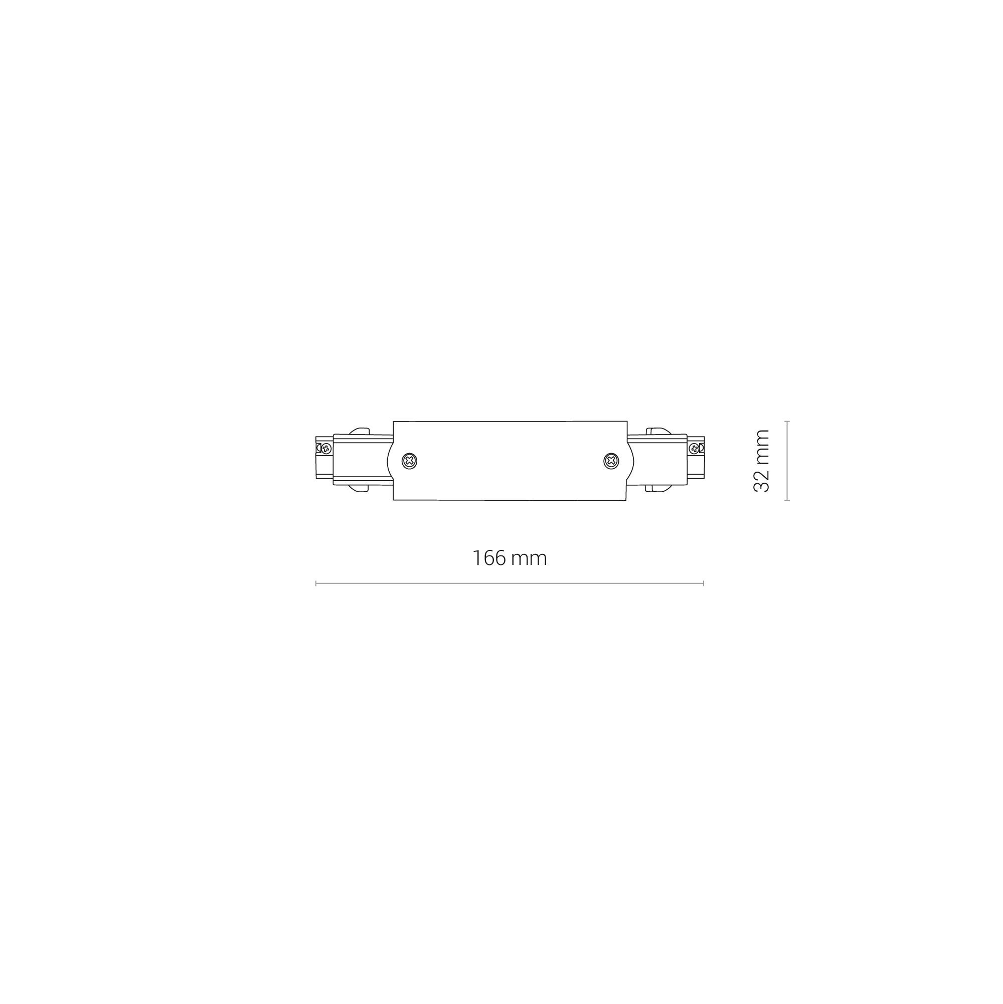 CTLS POWER STRAIGHT CONNECTOR BLACK 8708 3F-1