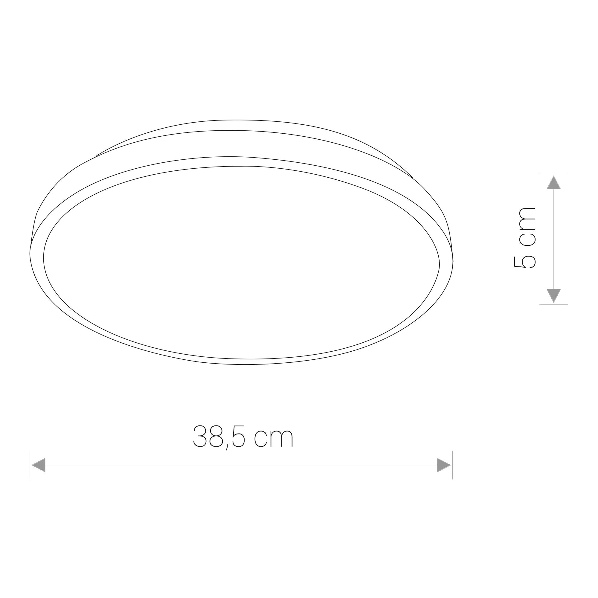 AGNES ROUND LED BLACK 10971 (pôvodné ID 8204), 22W, 3000K, 1600lm, 120°, 40000h-1