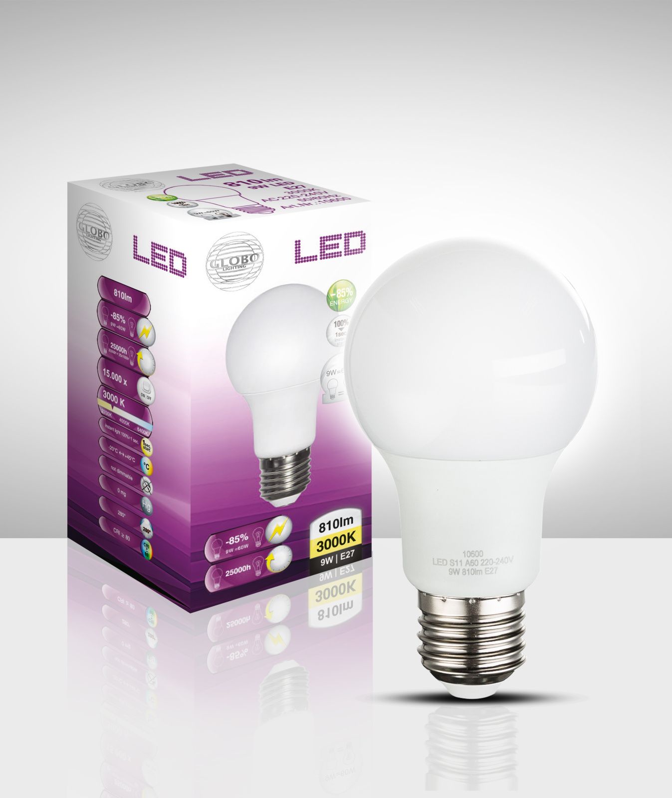 GLOBO LED BULB 10600 žiarovka