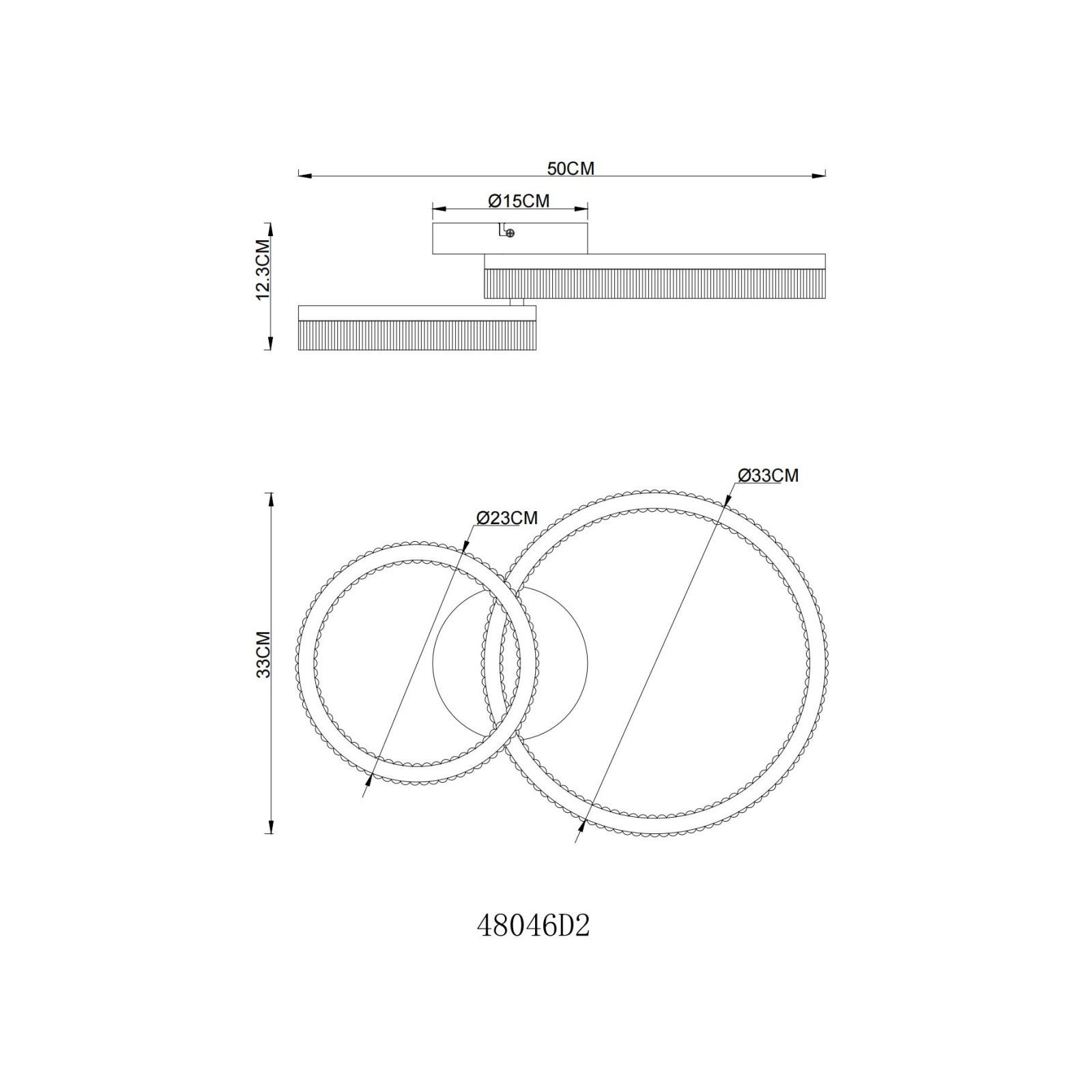 GLOBO MARLENNE 48046D2 stropné svietidlo