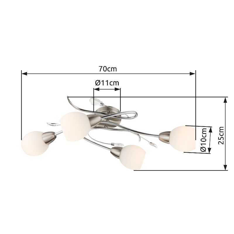 GLOBO LILLY 60209-4 stropné svietidlo