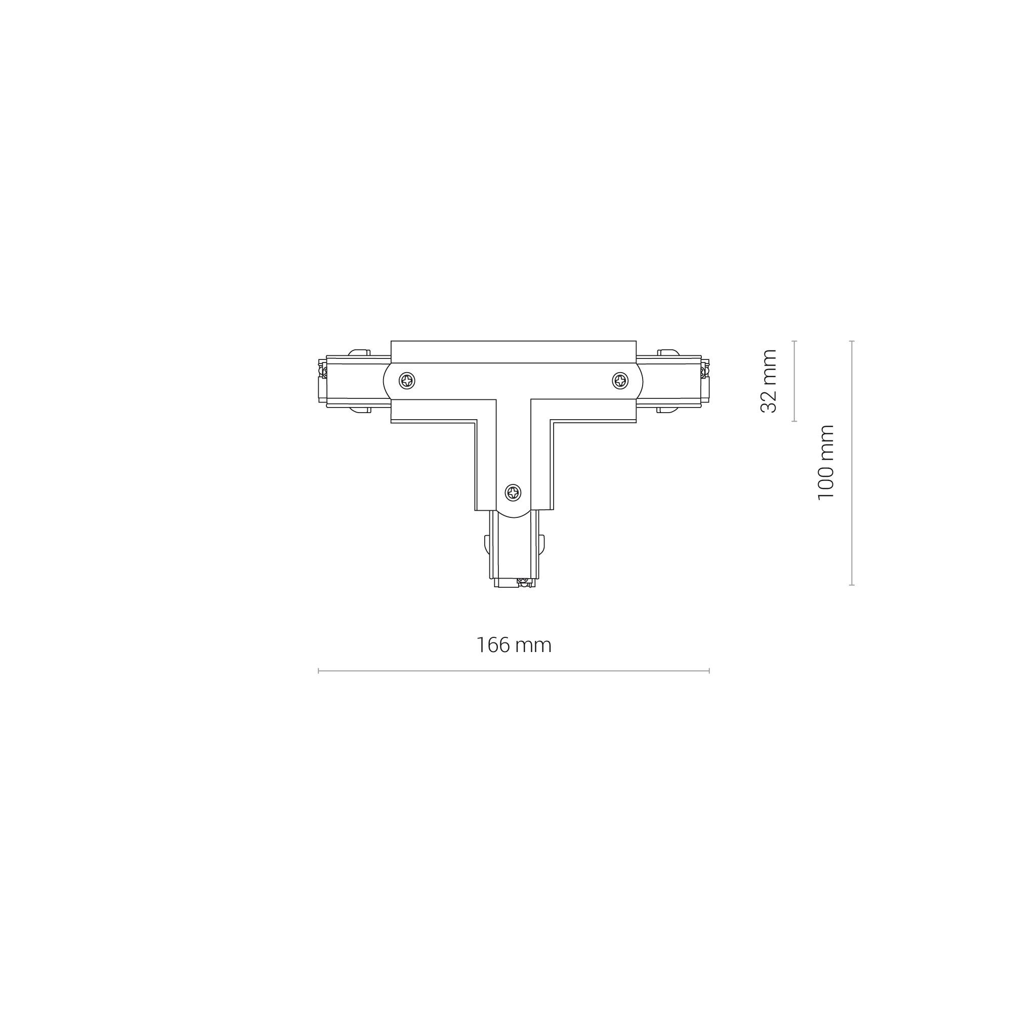 CTLS POWER T CONNECTOR RIGHT 2 BLACK ( T-R2) 8704 3F-1