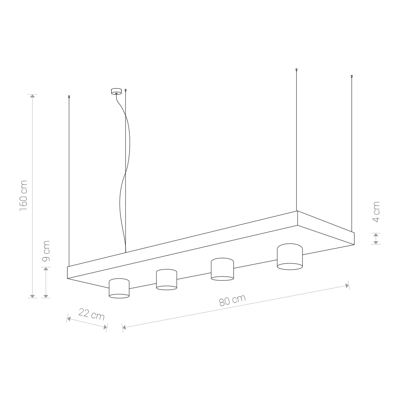 PLANT WHITE 9382, h=160 cm
