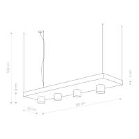 PLANT WHITE 9382, h=160 cm