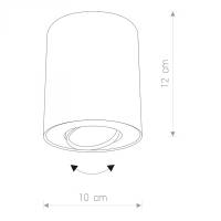 SET BLACK/BLACK 8900, ø=10 cm