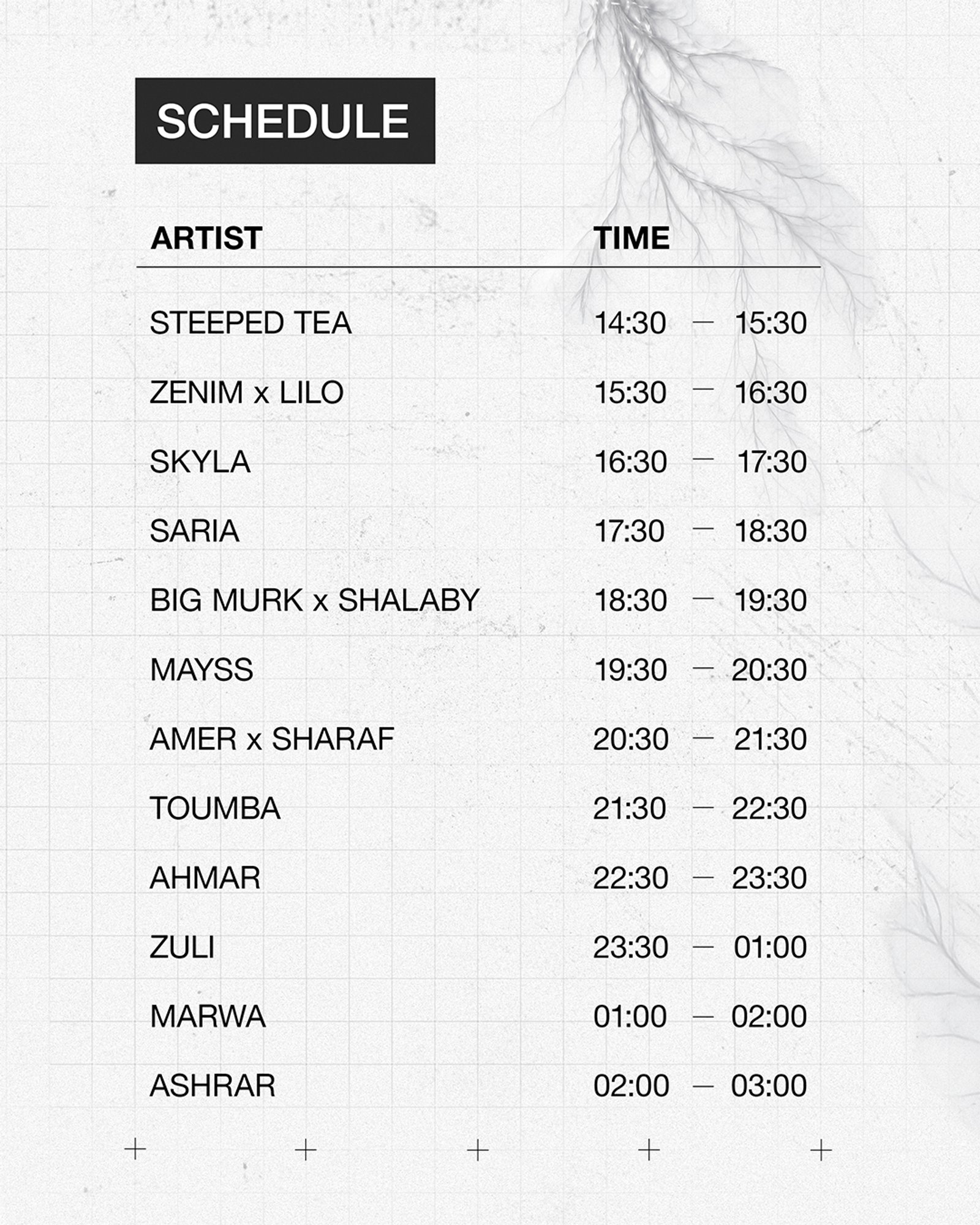 Event Schedule