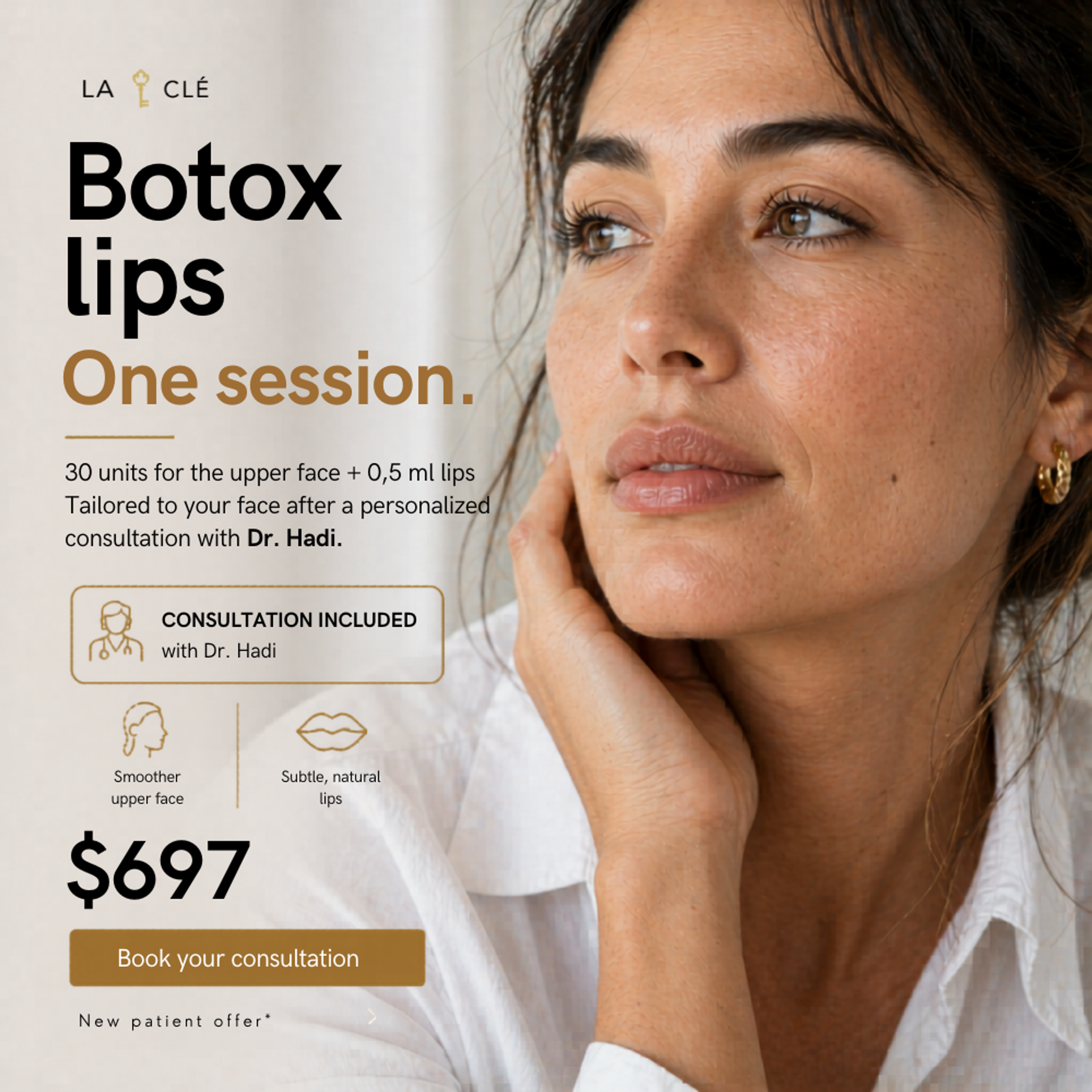 Neuromodulators and lip filler combo offer
