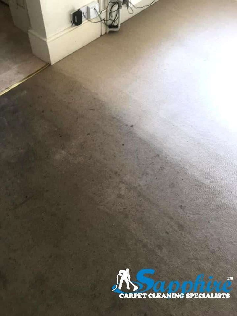 Freshly cleaned fitted carpet after a professional deep clean