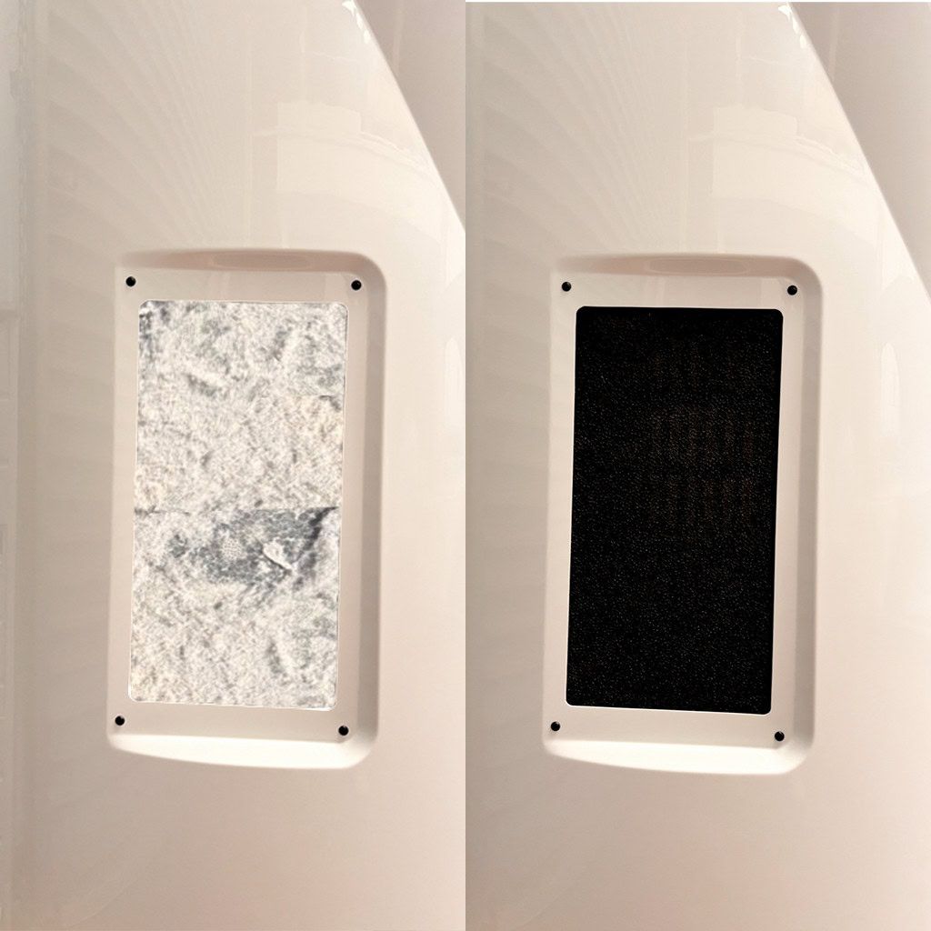 Luxura V6 Dirty vs Clean filter mats