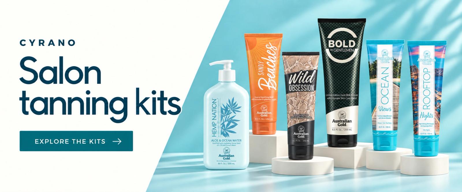 Salon tanning kits. Explore the kits.