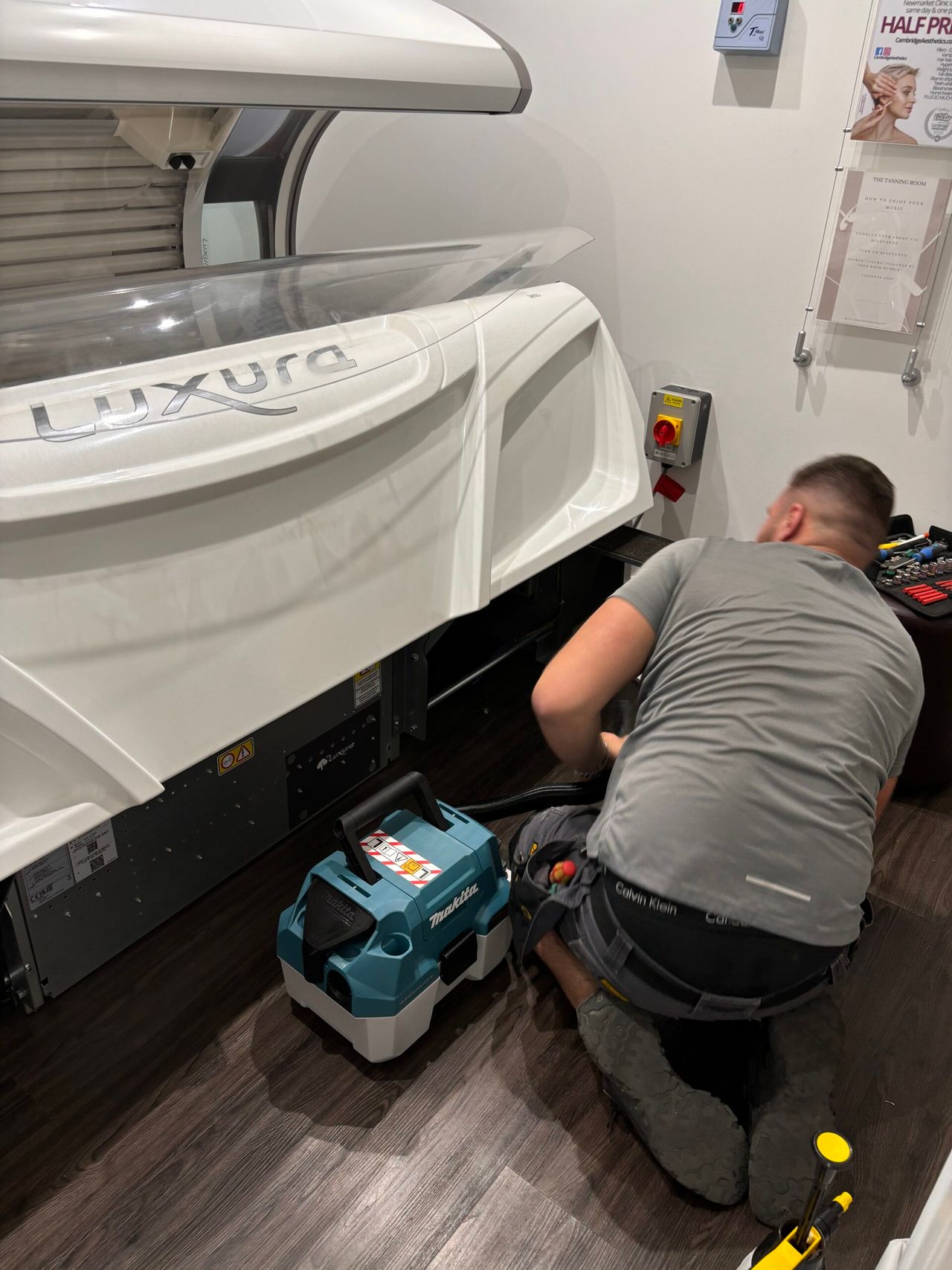 Luxura X7 filter mat cleaning
