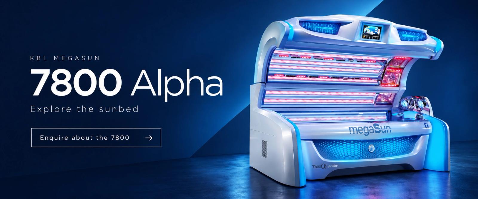 KBL megaSun 7800 Alpha. Explore the sunbed. Enquire about the 7800.