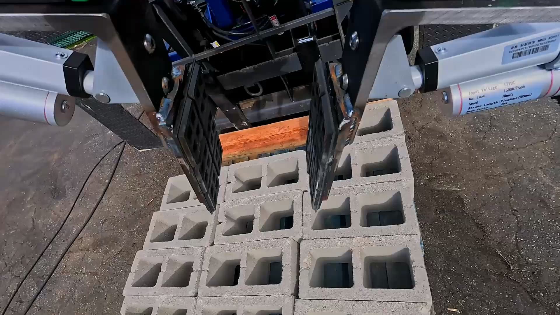 Gritt machine on an active jobsite