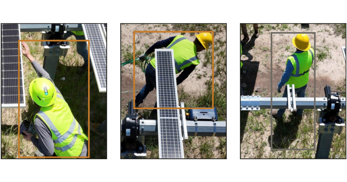 workers in crouched and or occluded positions