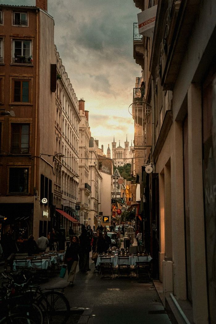 Terracotta rooftops on Lyon