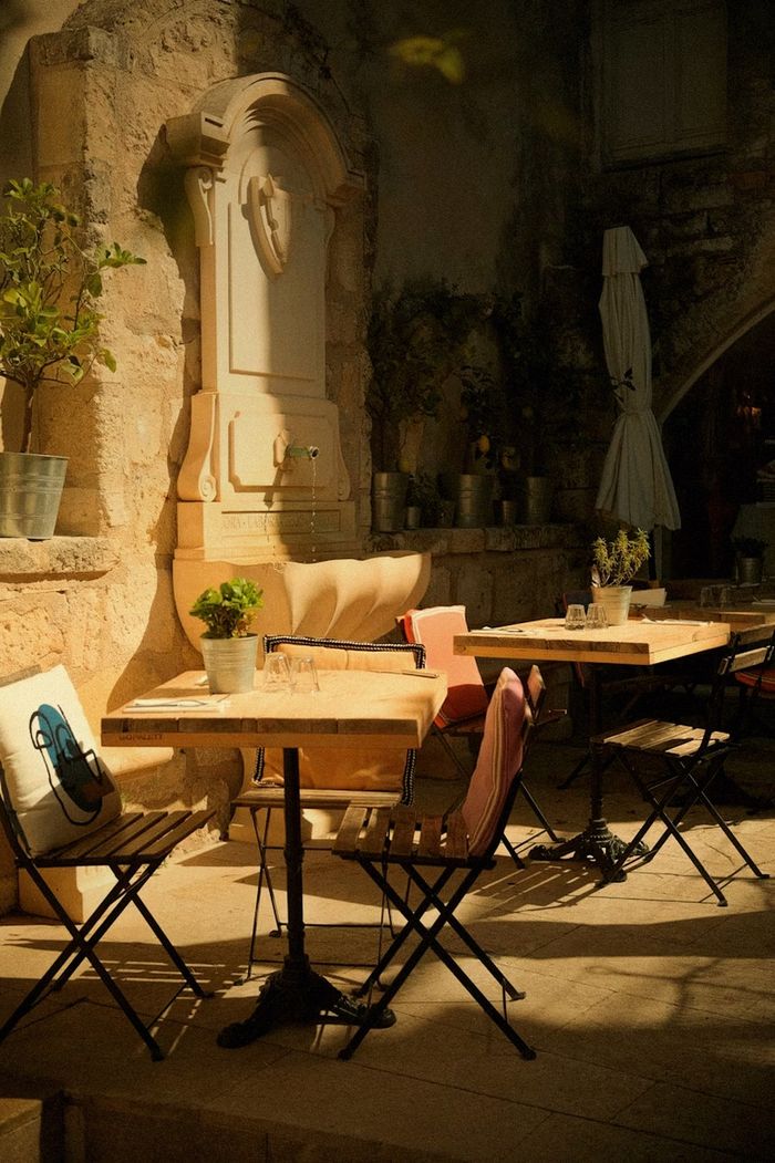 Warm doors of a quiet Côte d'Azur village