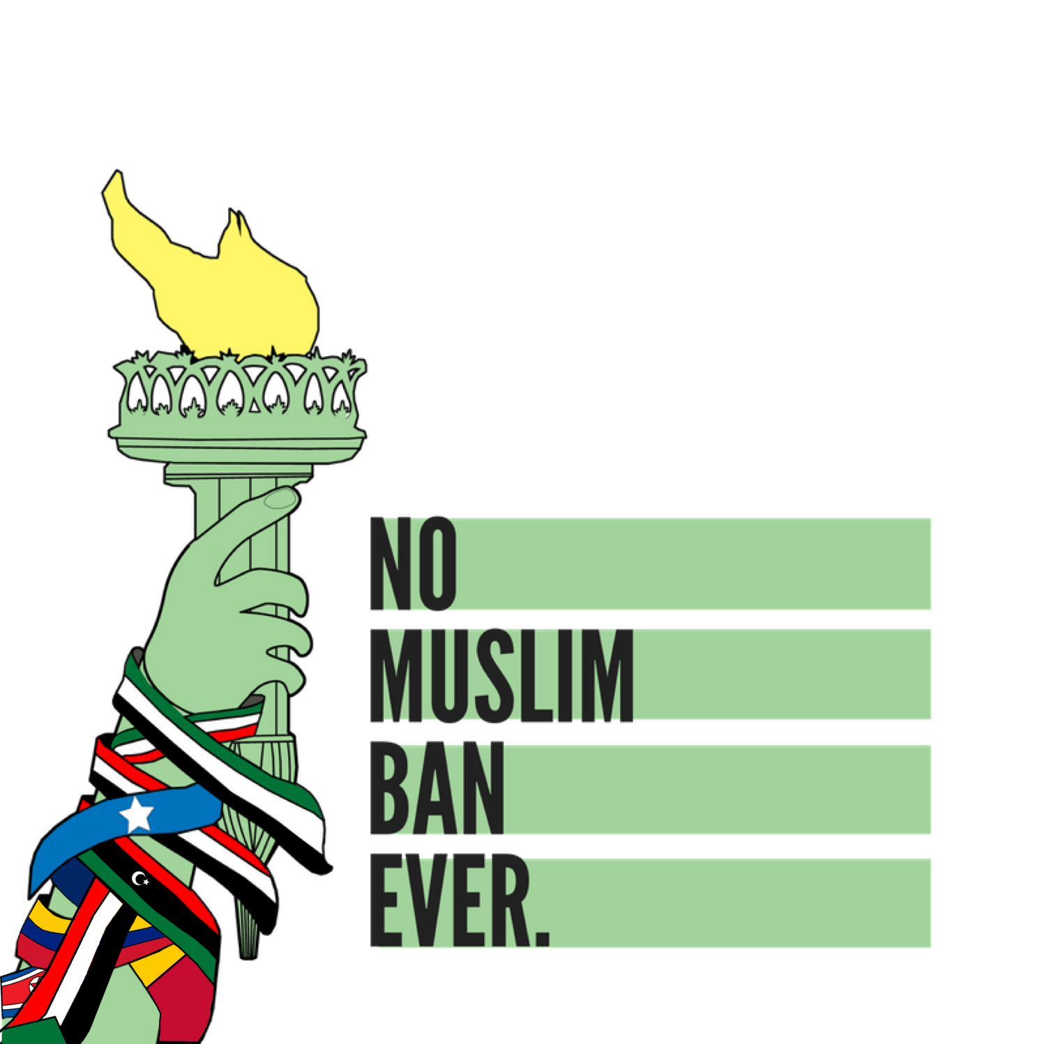 No Muslim Ban Ever logo