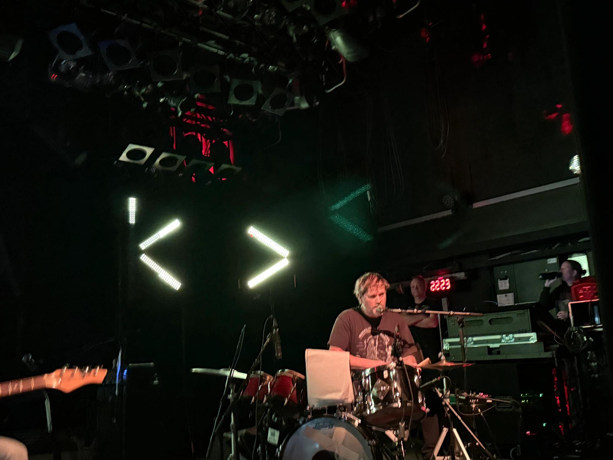 Geoff Barrow on drums